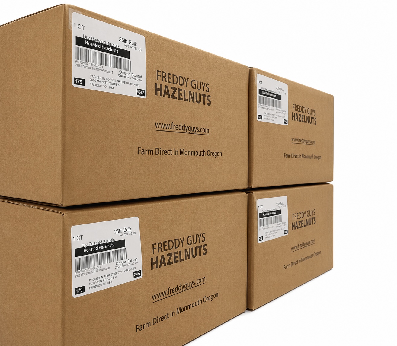 Bulk wholesale hazelnut cases